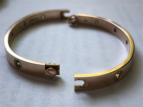 cartier love bracelet without screw|genuine cartier love bracelet.